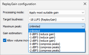 Peak handling / clipping prevention